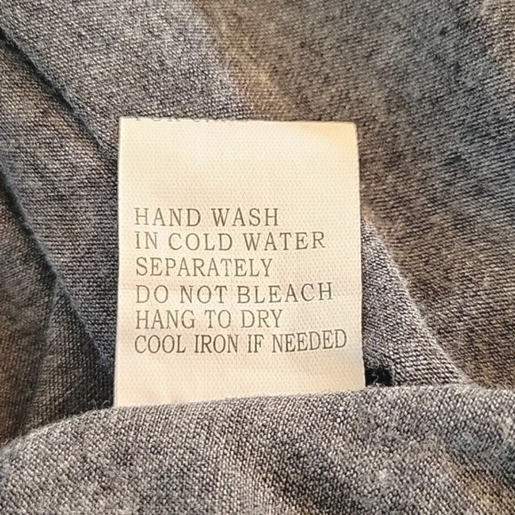 KONTROL Gray Contrasting Scoop Neckline Soft Stretchy Tank Top size L - Picture 13 of 13